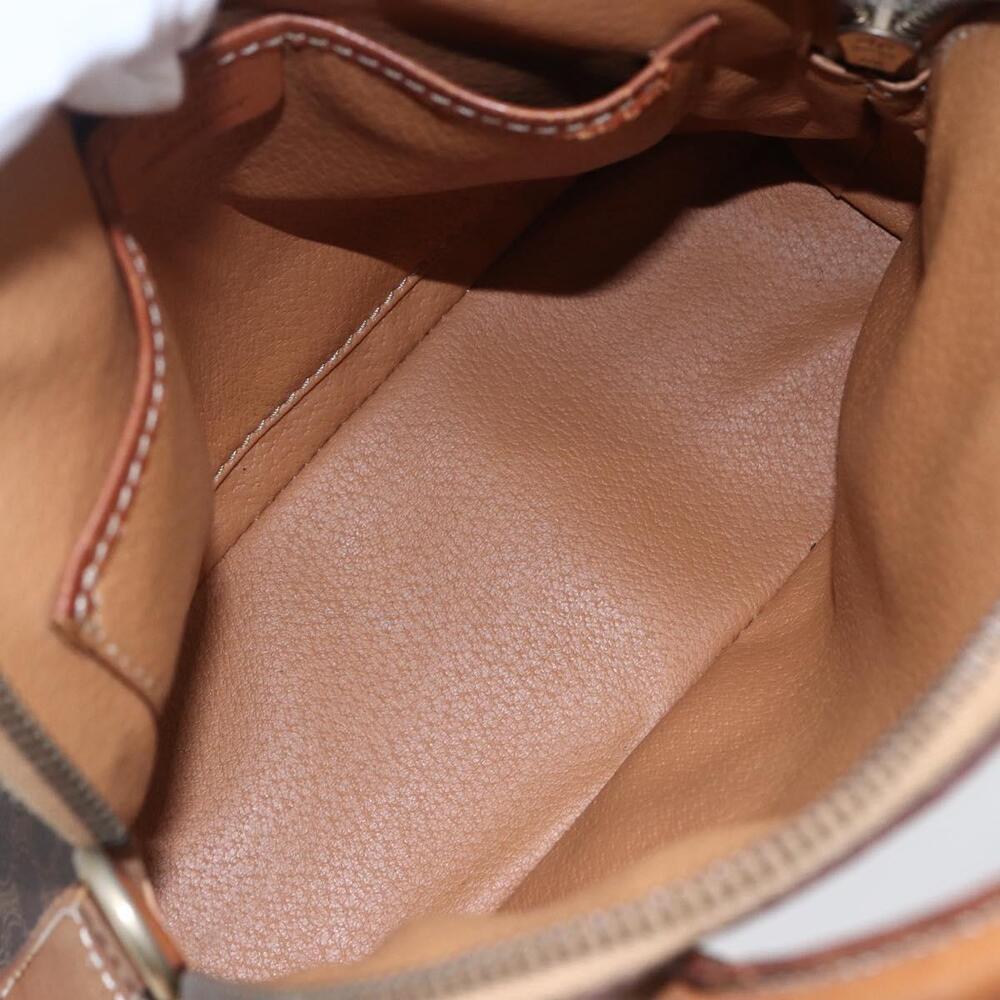 CELINE Macadam Canvas Hand Bag PVC Leather Brown Auth ki6076 - Picture 11 of 16
